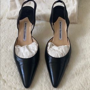 Manila Blahnik sling back heel